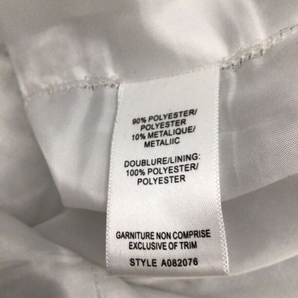 Jacob Dress Jewels Crystal Incrusted Embellishments White Silver Dress XS - Picture 8 of 16